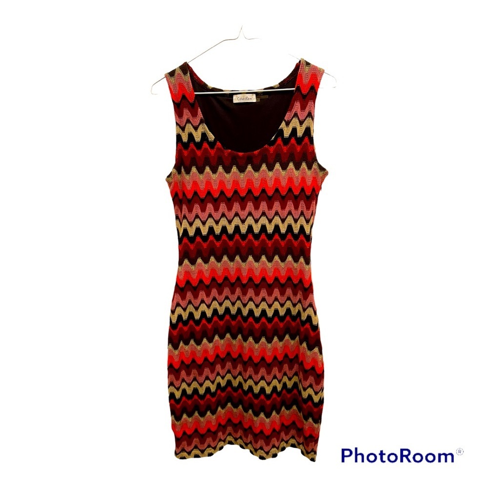 Calvin Klein | Missoni Inspired Pattern Knit Dress